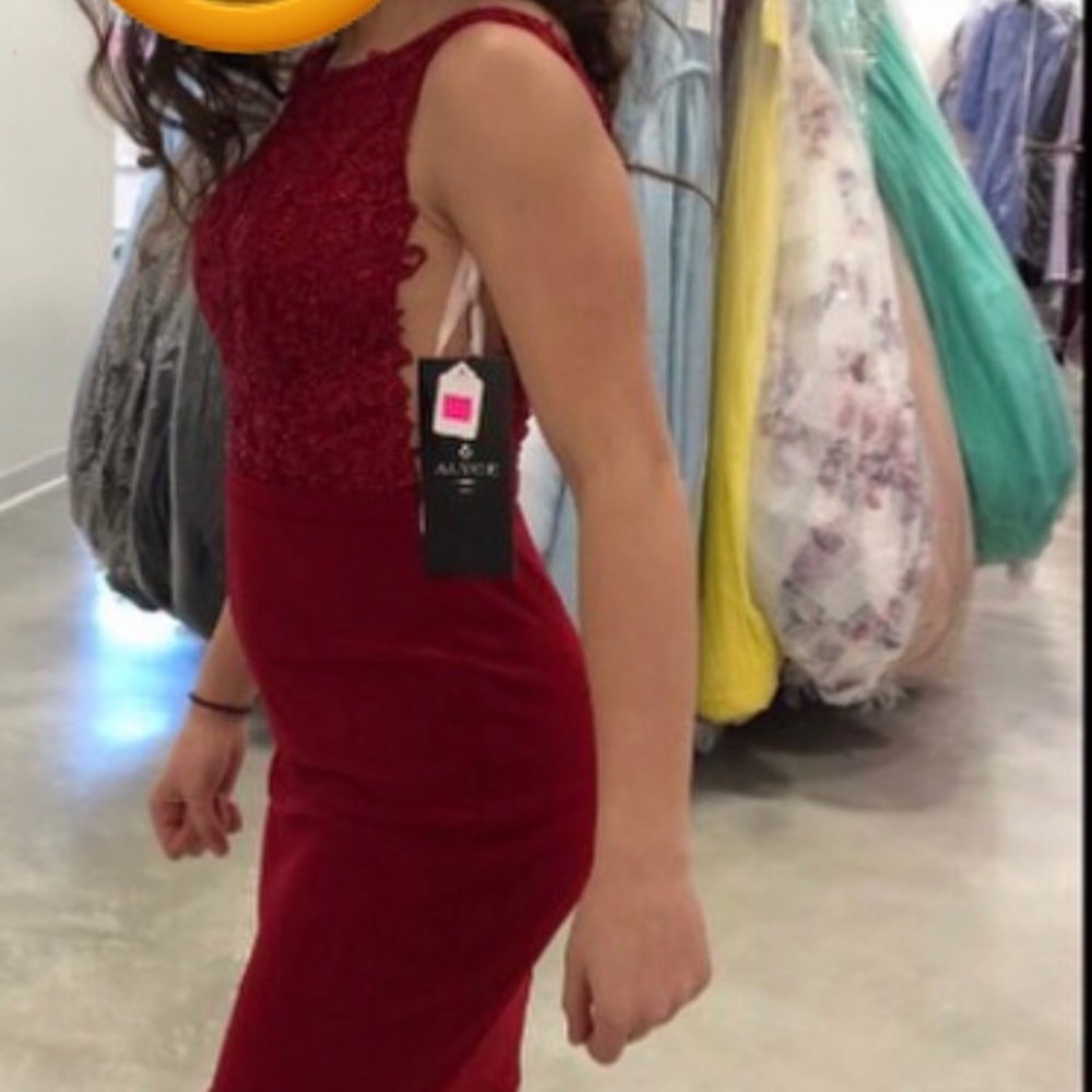 Red short dress